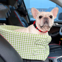HKM-7189181 Stylish Plaid Dog Kennel for Travel – Available in Pink, Curry, Green, and Black