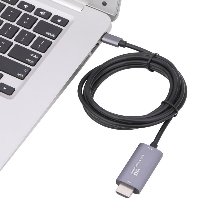 HKM-718931 HDMI Ultra-Clear 4K Input to USB 3.1 Output Capture Card, 1.8m Adapter Cable for Live Broadcasting