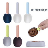 HKM-7190205 Ergonomic Pet Food Scoop with Bag Clip Handle for Accurate Measurement and Easy Feeding