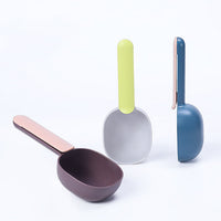 HKM-7190205 Ergonomic Pet Food Scoop with Bag Clip Handle for Accurate Measurement and Easy Feeding
