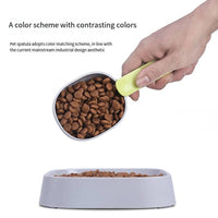 HKM-7190205 Ergonomic Pet Food Scoop with Bag Clip Handle for Accurate Measurement and Easy Feeding