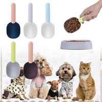 HKM-7190205 Ergonomic Pet Food Scoop with Bag Clip Handle for Accurate Measurement and Easy Feeding