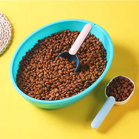 HKM-7190205 Ergonomic Pet Food Scoop with Bag Clip Handle for Accurate Measurement and Easy Feeding