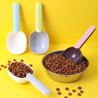 HKM-7190205 Ergonomic Pet Food Scoop with Bag Clip Handle for Accurate Measurement and Easy Feeding
