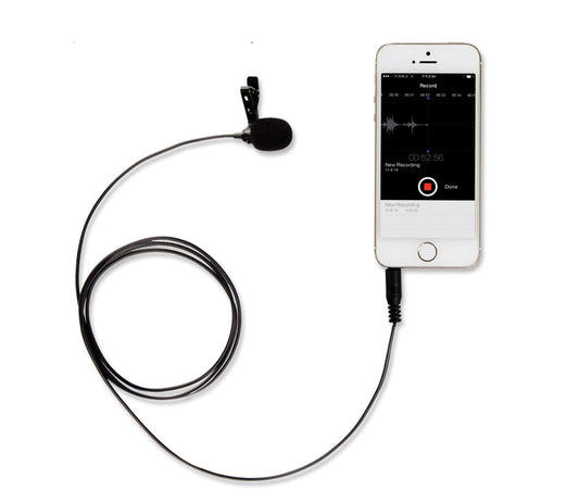 HKM-719251 Omnidirectional Lavalier Microphone with 3.5mm Connector for Voice Recording and Video Conferencing