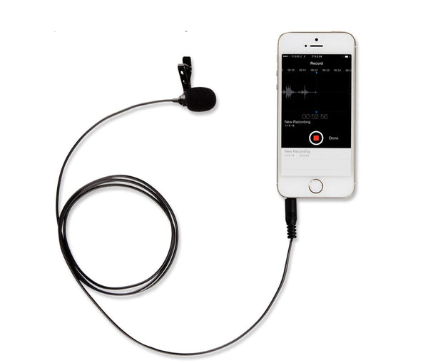 HKM-719251 Omnidirectional Lavalier Microphone with 3.5mm Connector for Voice Recording and Video Conferencing