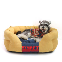 HKM-7192765 Striped Pet Nest for Dogs in Various Sizes - Red, Yellow, Green, Blue