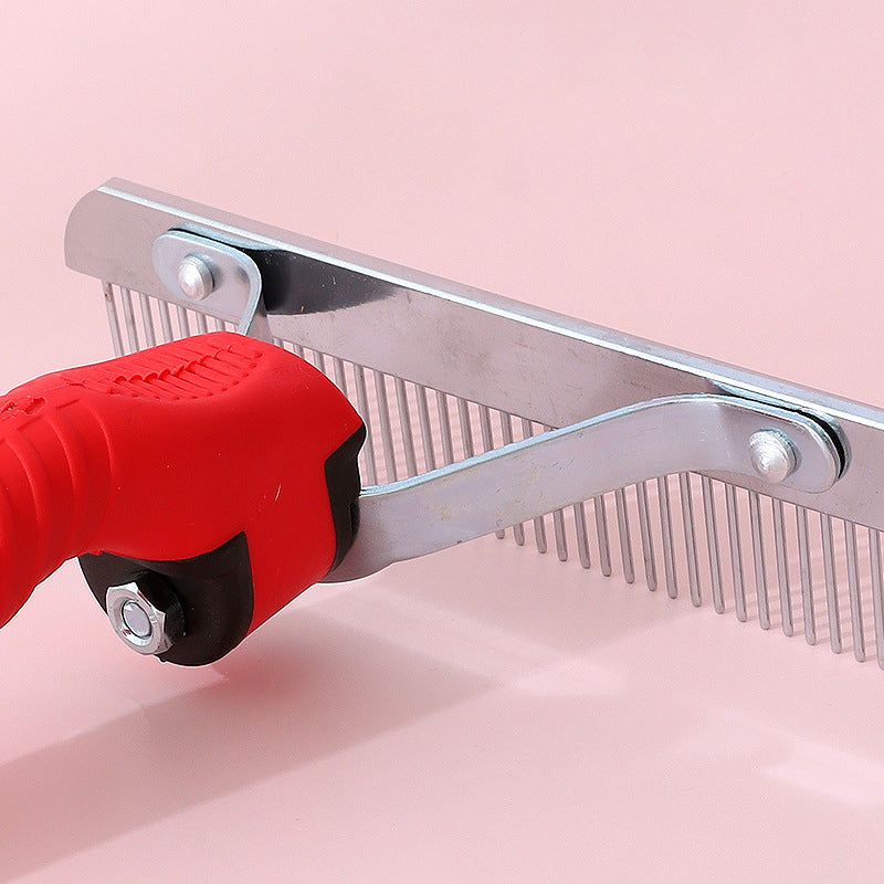 HKM-7194301 Extra-Large Pet Comb Grooming Brush for Deshedding Large Dogs, Ideal for Golden Retrievers, Huskies, and German Shepherds