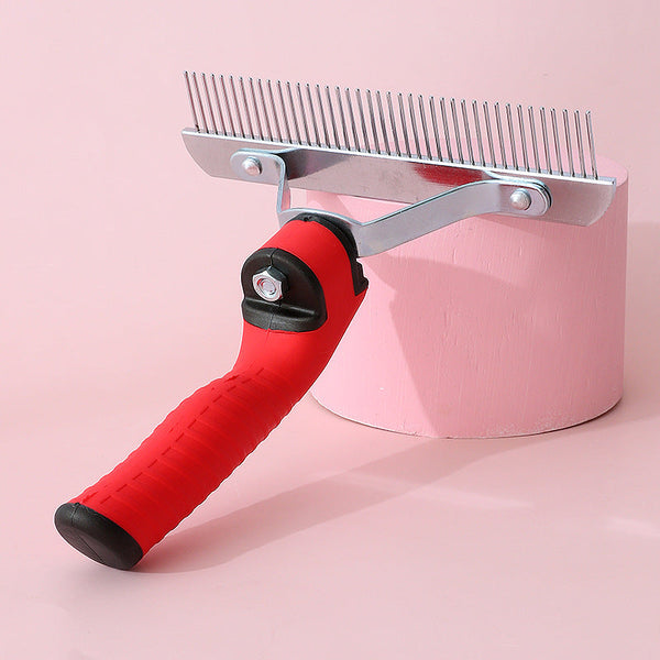 HKM-7194301 Extra-Large Pet Comb Grooming Brush for Deshedding Large Dogs, Ideal for Golden Retrievers, Huskies, and German Shepherds