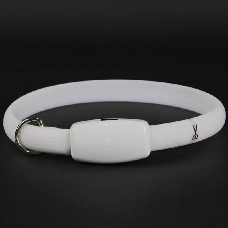 HKM-7194685 Luminous Rechargeable Dog Walking Collar Leash - Universal Size 65cm for All Seasons