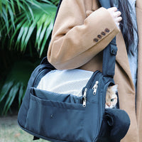 HKM-7194941 Spacious Genuine Leather Cat Backpack for All Seasons in Milky White and Black