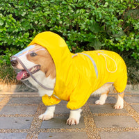 HKM-7196861 Waterproof Four-Legged Raincoat for Small and Medium Dogs and Cats with Adjustable Design