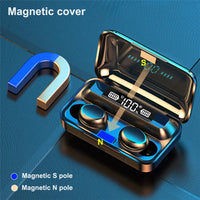 HKM-719699 Waterproof True Wireless Earbuds with Binaural Calling, Model F9-5 TWS Headset
