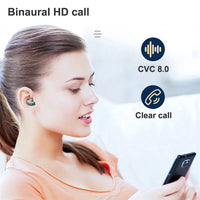 HKM-719699 Waterproof True Wireless Earbuds with Binaural Calling, Model F9-5 TWS Headset