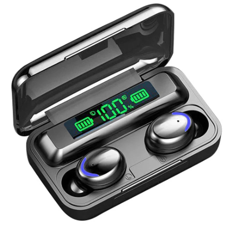 HKM-719699 Waterproof True Wireless Earbuds with Binaural Calling, Model F9-5 TWS Headset