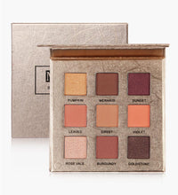 HKM-719763 Golden 9-Color Matte Eyeshadow Palette - Versatile and Vibrant Shades