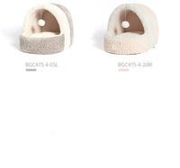 HKM-7198525 Universal Semi-enclosed Cat Bed and Kennel for Winter Comfort in Pink and Gray