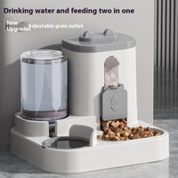 HKM-7198653 Automatic 2-in-1 Pet Feeder and Water Dispenser for Cats and Dogs - Large Capacity, Transparent and Gray Options