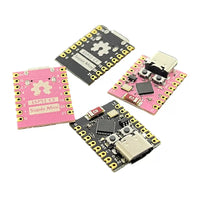 HKM-719891 ESP32 SuperMini Development Board - Compact Black and Pink Design, Dimensions 18x225mm
