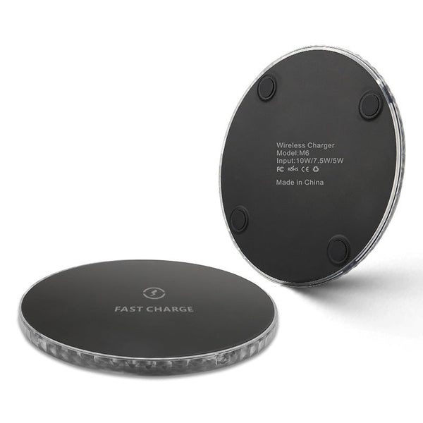HKM-719955 Wireless Charging Mirror - Round Design with Indication Function and Lithium Battery
