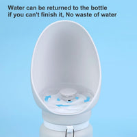 HKM-7199933 Portable Foldable Dog Water Bottle with BPA-Free Silicone for Travel and Outdoor Use, 550ml Capacity