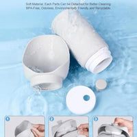 HKM-7199933 Portable Foldable Dog Water Bottle with BPA-Free Silicone for Travel and Outdoor Use, 550ml Capacity