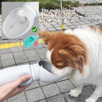 HKM-7199933 Portable Foldable Dog Water Bottle with BPA-Free Silicone for Travel and Outdoor Use, 550ml Capacity