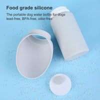 HKM-7199933 Portable Foldable Dog Water Bottle with BPA-Free Silicone for Travel and Outdoor Use, 550ml Capacity