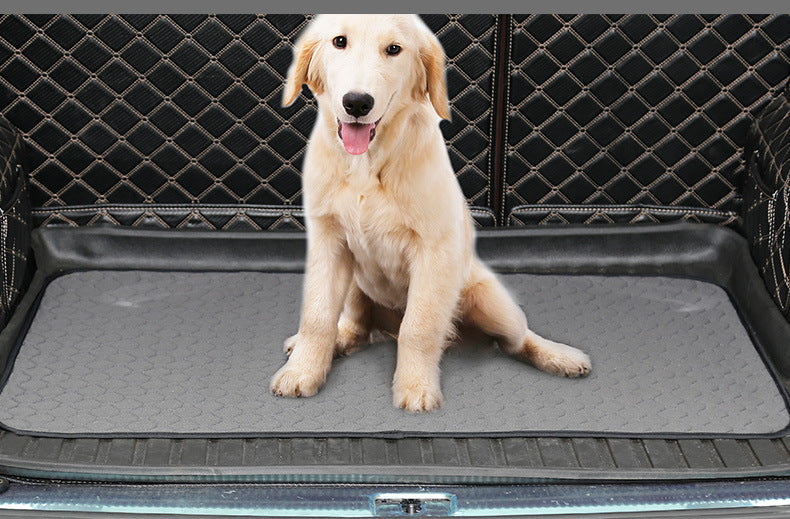 HKM-7200317 Cotton Dog Stool Mat with Non-Slip Backing - Available in Gray and Beige