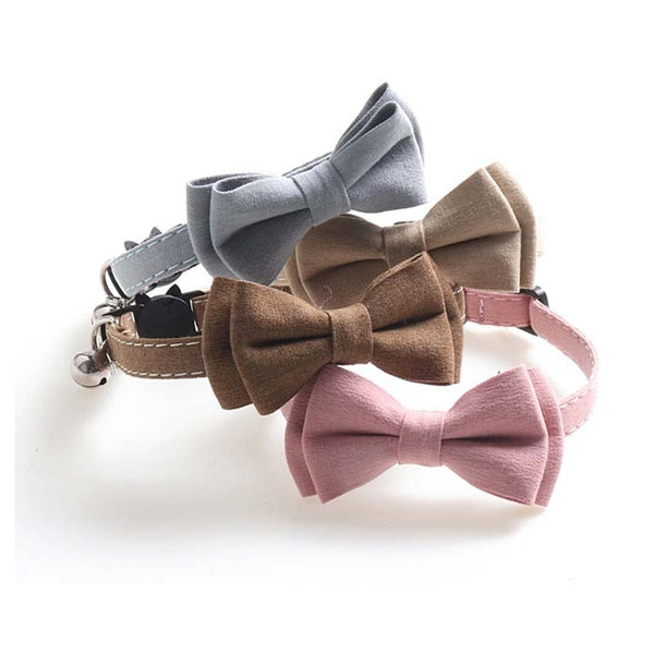 HKM-7200445 Solid Color Cloth Pet Collar, 1.0*28CM, Available in Four Colors