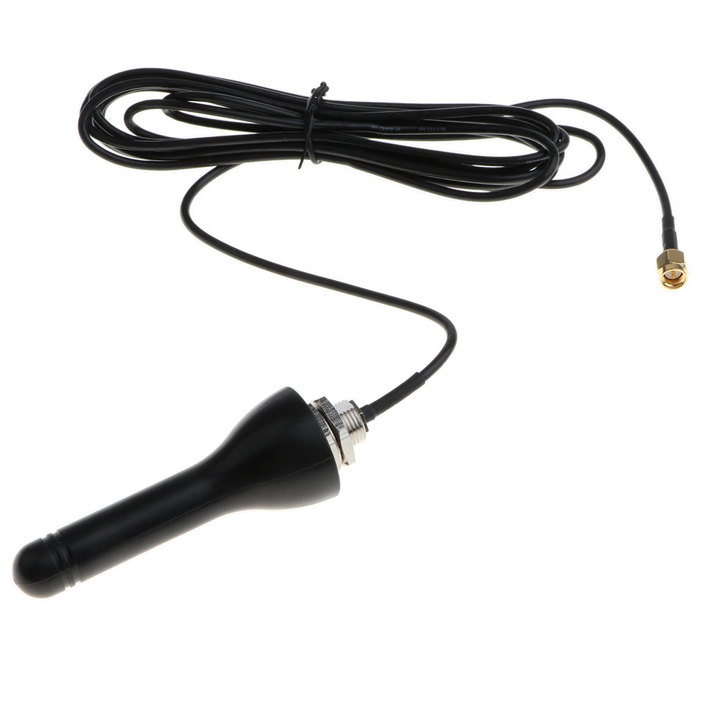 HKM-720083 Outdoor 5dBi Omni-Directional 4G LTE SMA Antenna Signal Booster - Waterproof Design, 1.5m Cable
