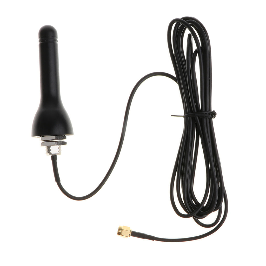 HKM-720083 Outdoor 5dBi Omni-Directional 4G LTE SMA Antenna Signal Booster - Waterproof Design, 1.5m Cable