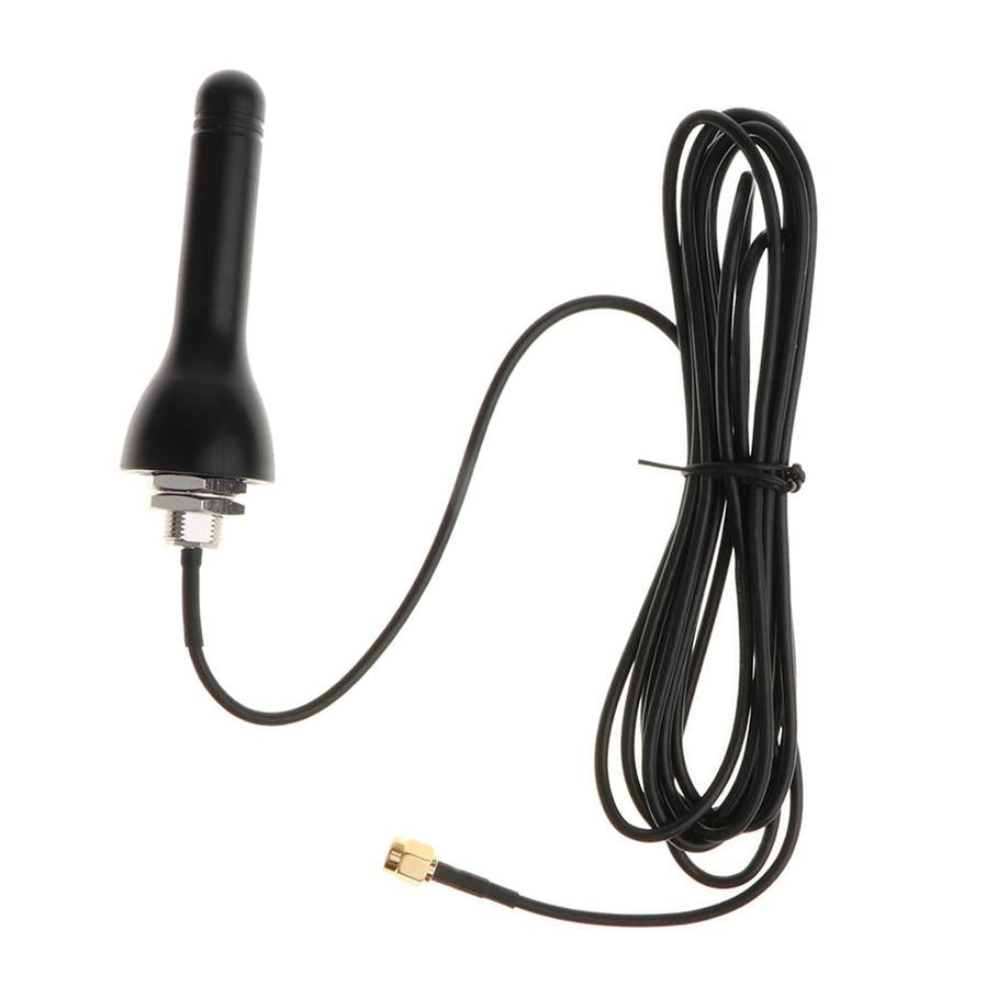 HKM-720083 Outdoor 5dBi Omni-Directional 4G LTE SMA Antenna Signal Booster - Waterproof Design, 1.5m Cable
