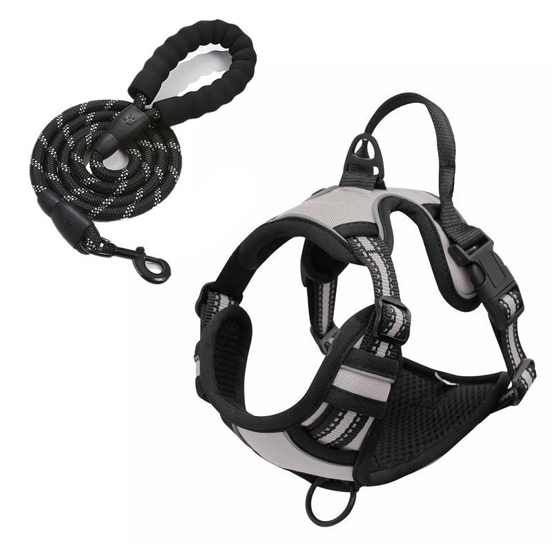 HKM-7201085 Nylon Dog Hand-Holding Rope for Chest and Back – Available in Multiple Colors (1.5m)