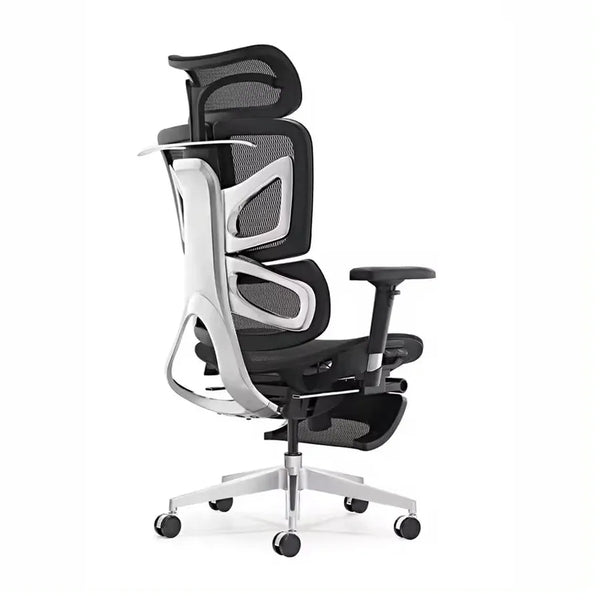 HKM-720147 Ergonomic High Back Office Chair with Modern Fabric Design and Swivel Functionality