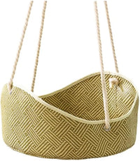 HKM-7201725 Breathable Rattan Cat Hammock with Metal Hooks - Comfortable Indoor/Outdoor Pet Bed for Small Animals