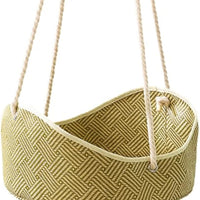 HKM-7201725 Breathable Rattan Cat Hammock with Metal Hooks - Comfortable Indoor/Outdoor Pet Bed for Small Animals