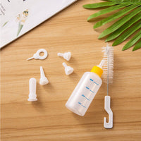 HKM-7202237 Pet Multi-Pacifier Soft Spout and Bottle Brush 3-Piece Set for Cats and Small Pets