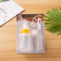 HKM-7202237 Pet Multi-Pacifier Soft Spout and Bottle Brush 3-Piece Set for Cats and Small Pets