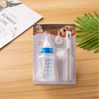 HKM-7202237 Pet Multi-Pacifier Soft Spout and Bottle Brush 3-Piece Set for Cats and Small Pets