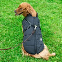 HKM-7202877 Reflective Waterproof Dog Coat for Large Breeds - Cold-proof & Warm Autumn/Winter Jacket