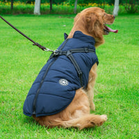 HKM-7202877 Reflective Waterproof Dog Coat for Large Breeds - Cold-proof & Warm Autumn/Winter Jacket