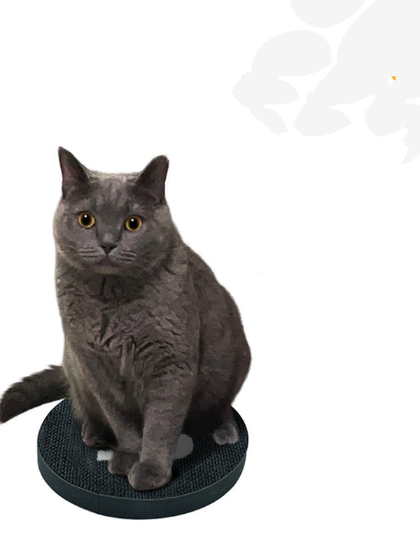 HKM-7204413 Double-Sided Cat Scratching Board for Claw Maintenance - 42 cm Diameter, Eco-Friendly Cardboard