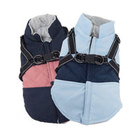 HKM-7204797 Reflective Thickened Dog Chest Vest in Pink, Blue, and Navy - Stylish Casual Fit for All Sizes