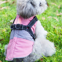 HKM-7204797 Reflective Thickened Dog Chest Vest in Pink, Blue, and Navy - Stylish Casual Fit for All Sizes