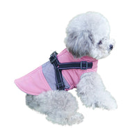 HKM-7204797 Reflective Thickened Dog Chest Vest in Pink, Blue, and Navy - Stylish Casual Fit for All Sizes