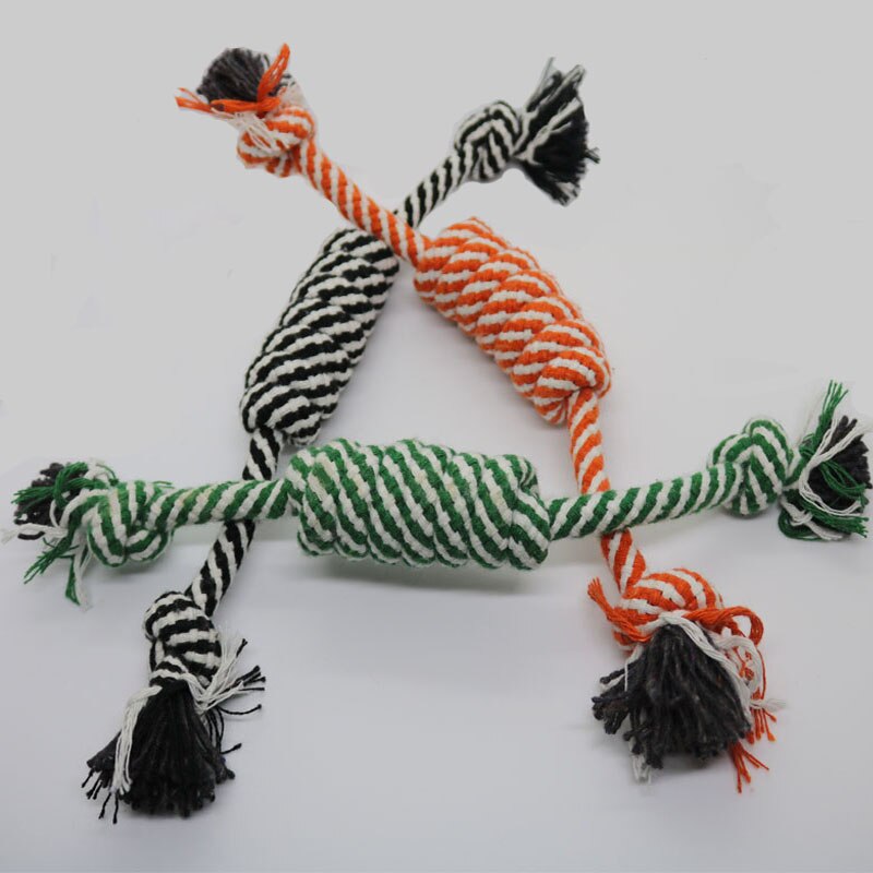 HKM-7205053 Cotton Rope Chew Toy for Small to Medium Dogs - Molar Cleaning and Fun