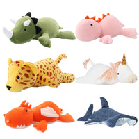 HKM-720531 Soft Weighted Stuffed Dinosaur Plush Pillow - Available in Various Heights for Kids