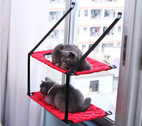 HKM-7205821 Indoor Cat Hammock Window Perch Bed for Cats - Spacious, Durable, and Easy to Clean