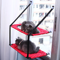 HKM-7205821 Indoor Cat Hammock Window Perch Bed for Cats - Spacious, Durable, and Easy to Clean